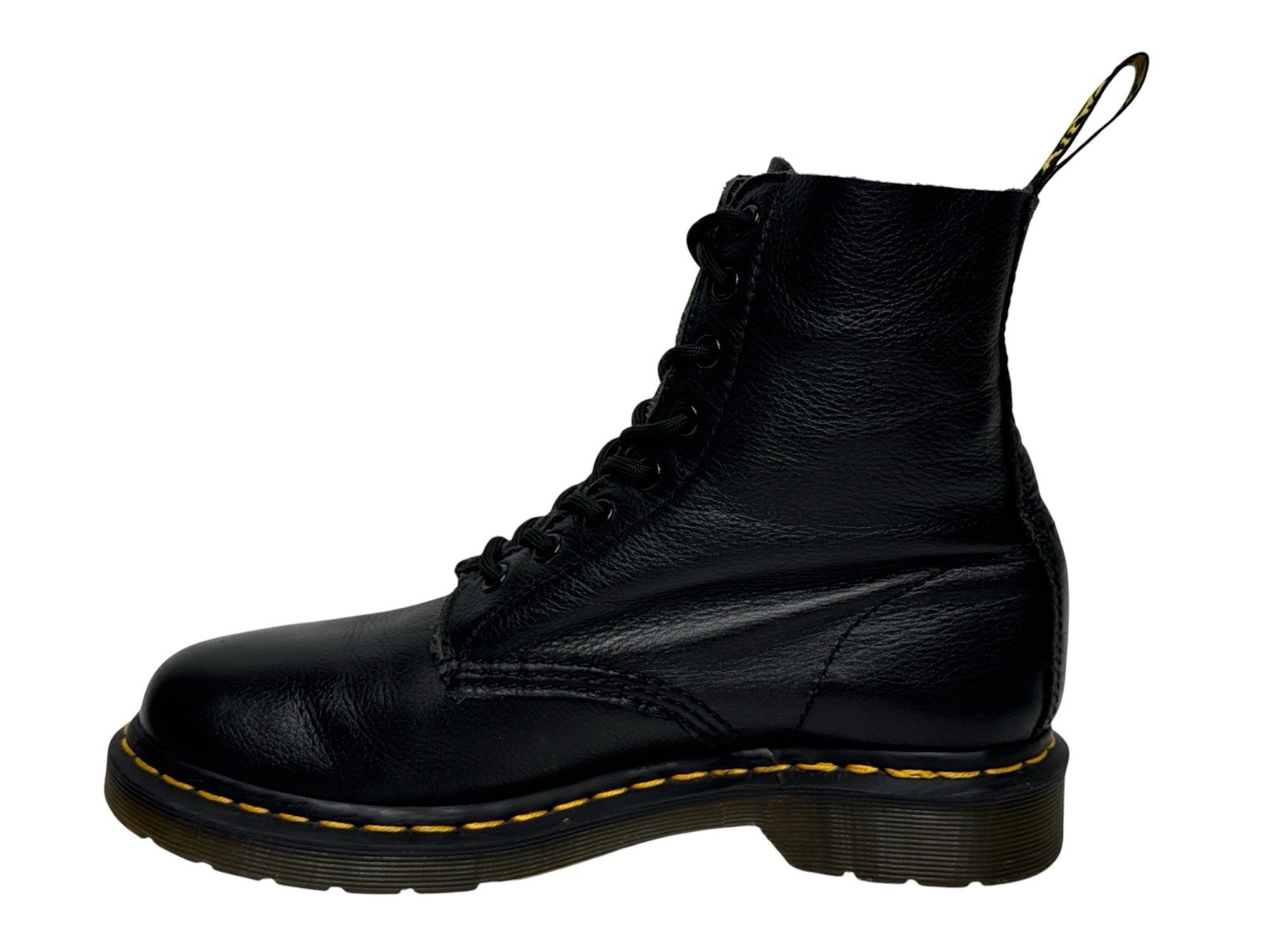 Dr. Martens Pascal Boots Men’s Size 8 Genuine Black Leather Combat Virginia 1460