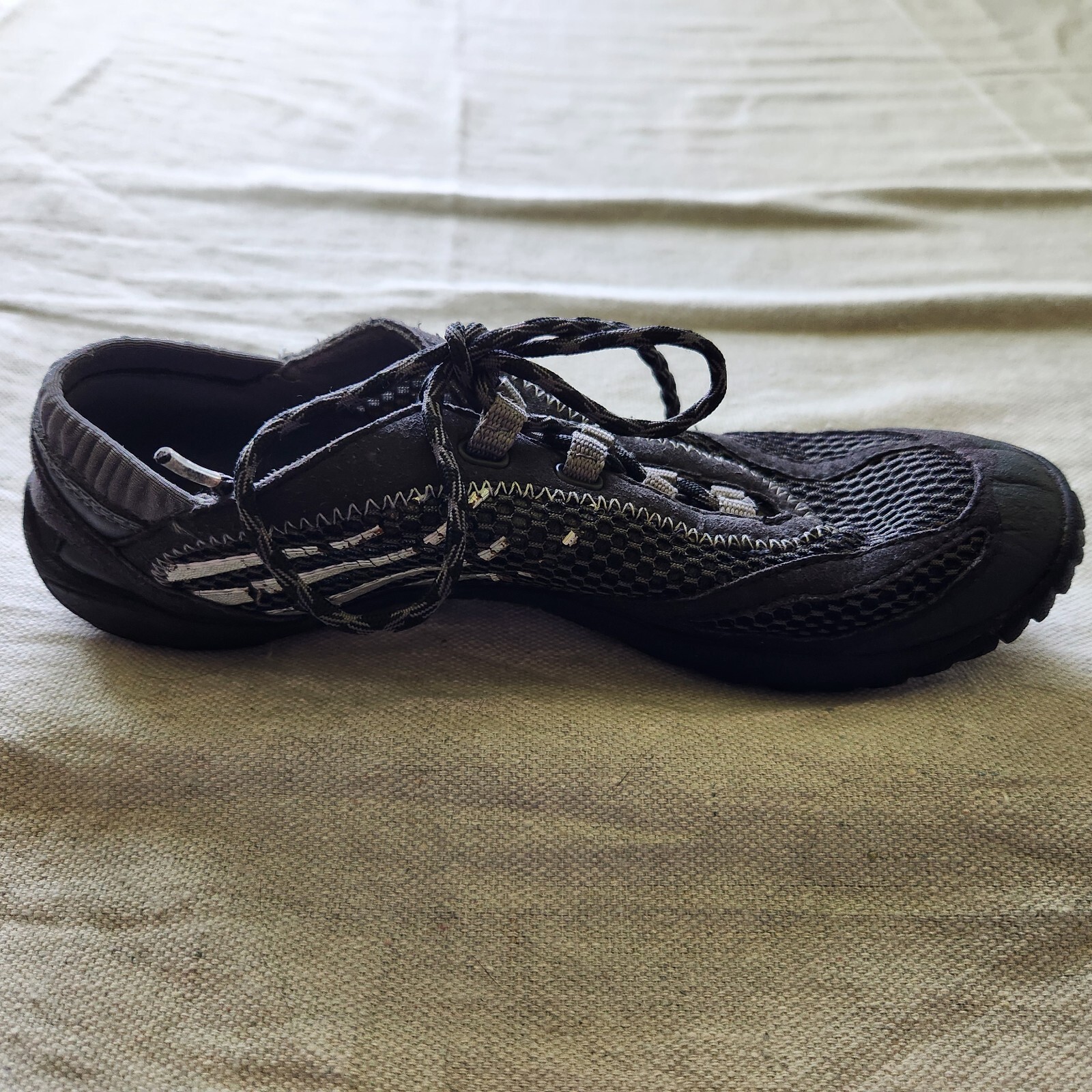 Merrell Pace Glove Barefoot Zero Drop Vibram Shoe Womens US 6 UK 3.5 EU 36 Black