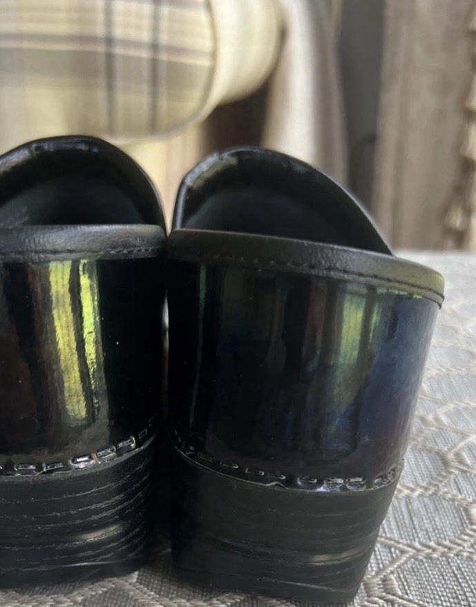 Dansko Professional Black Patent Leather Nurse Clog US 6.5 – 7 EU 37