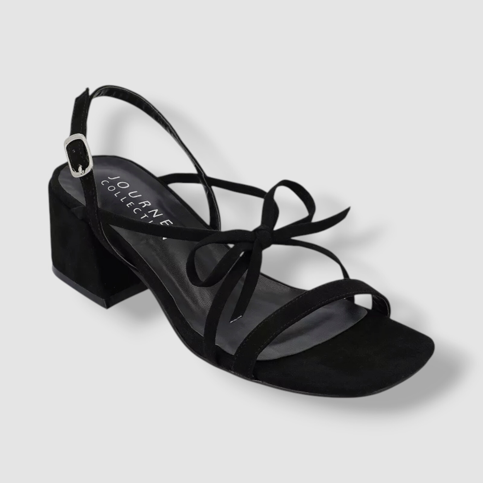 Journee Collection Women’s Black Amity Sandal Shoes Size 9