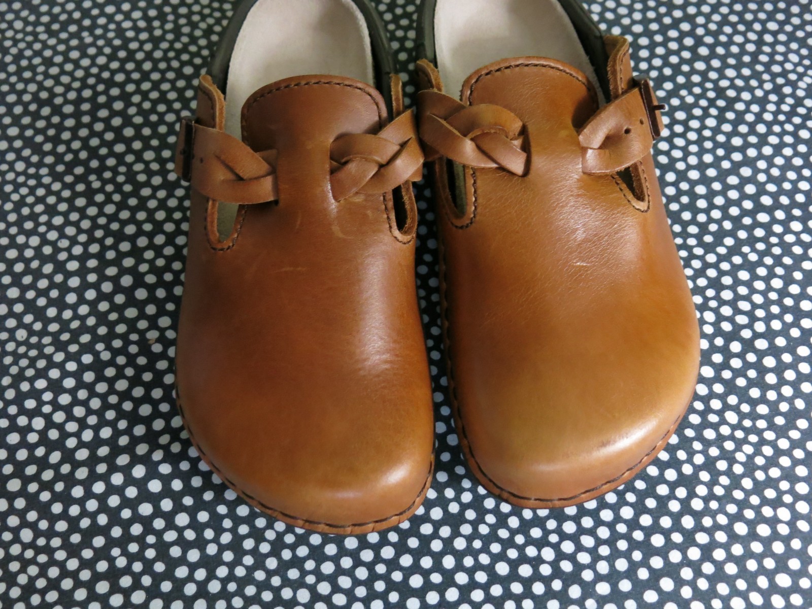 Birkenstock Boston leather clogs with braided strap Antwerpen EU 36 US 5-5.5 M