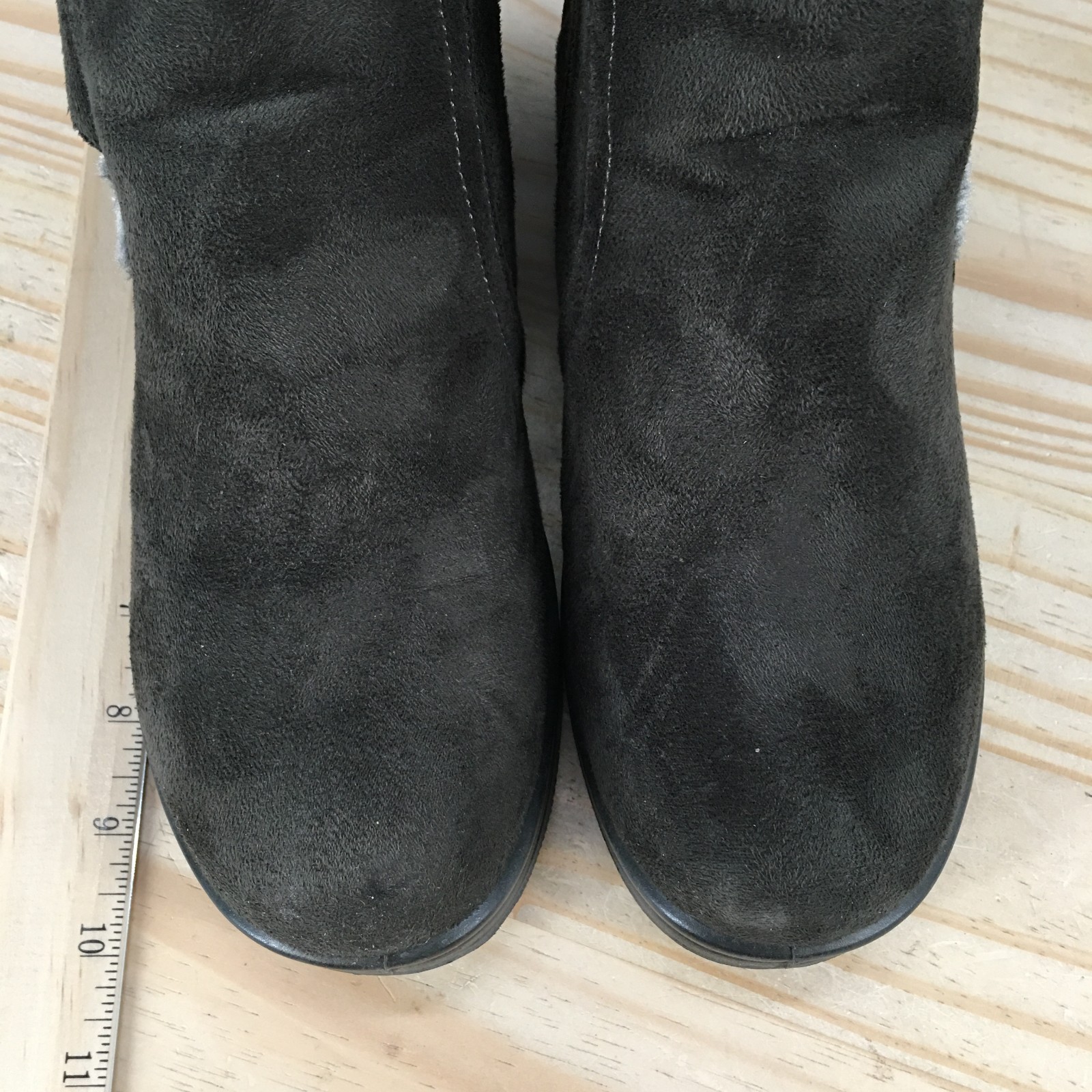 Patricia by Spring Step Boots Womens 40 Side Zip Cozy Lined Winter Boot Gray