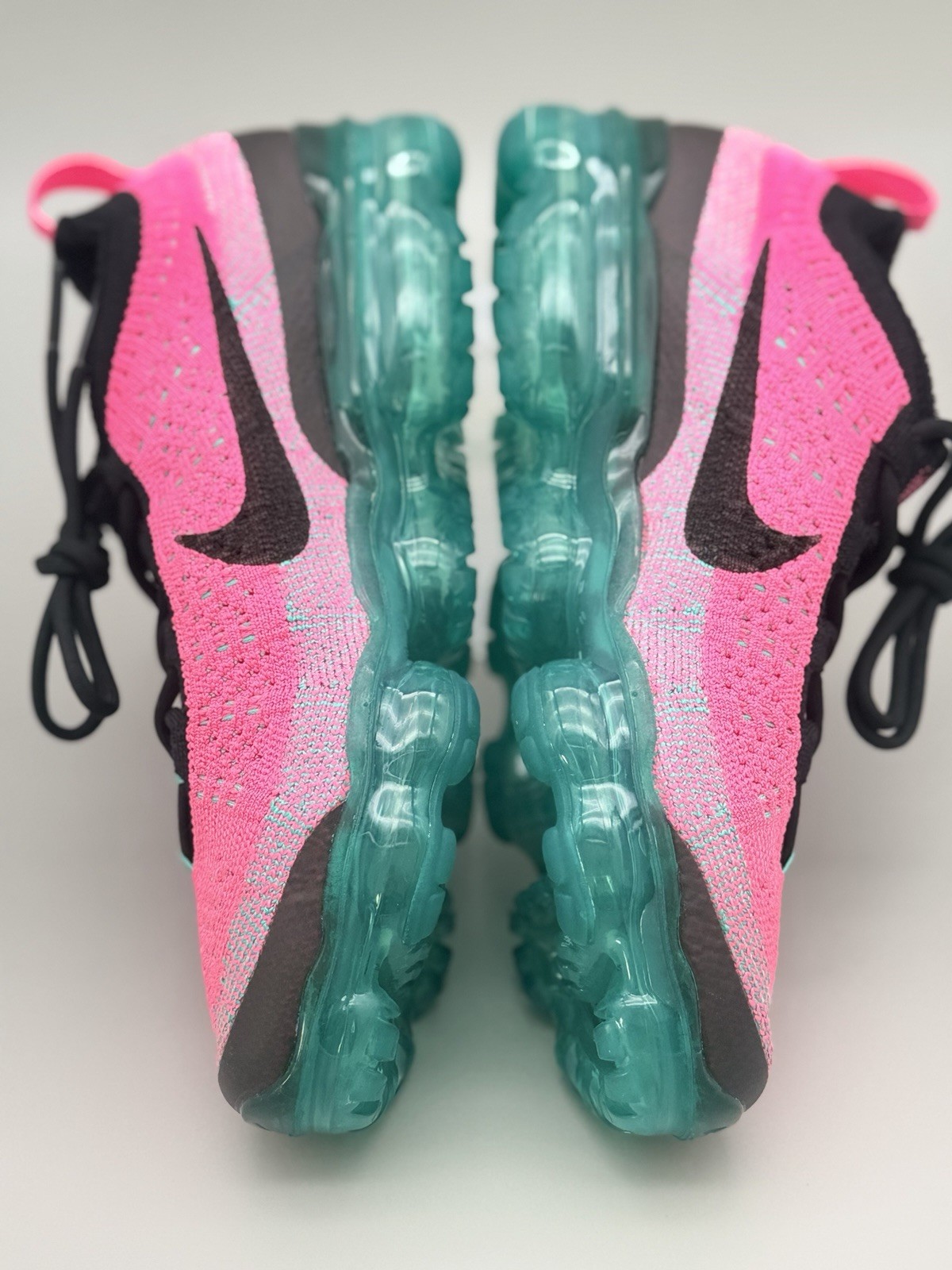 NIKE AIR VAPORMAX 2023 FK FLYKNIT NN CLEAR JADE-BLACK-PINK SZ 6.5 [FN7182-335]