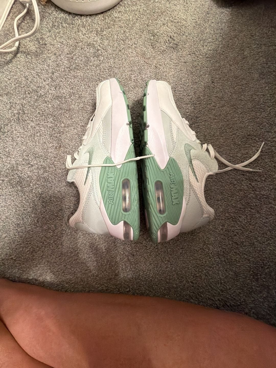 Nike Women’s Air Max Excee White and Barely Green Sneakers