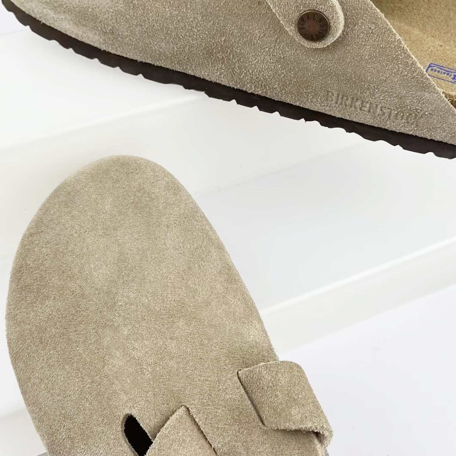 Birkenstock Boston Taupe Soft Footbed Suede Men/Women US7-12 Shoes Narrow/Wide
