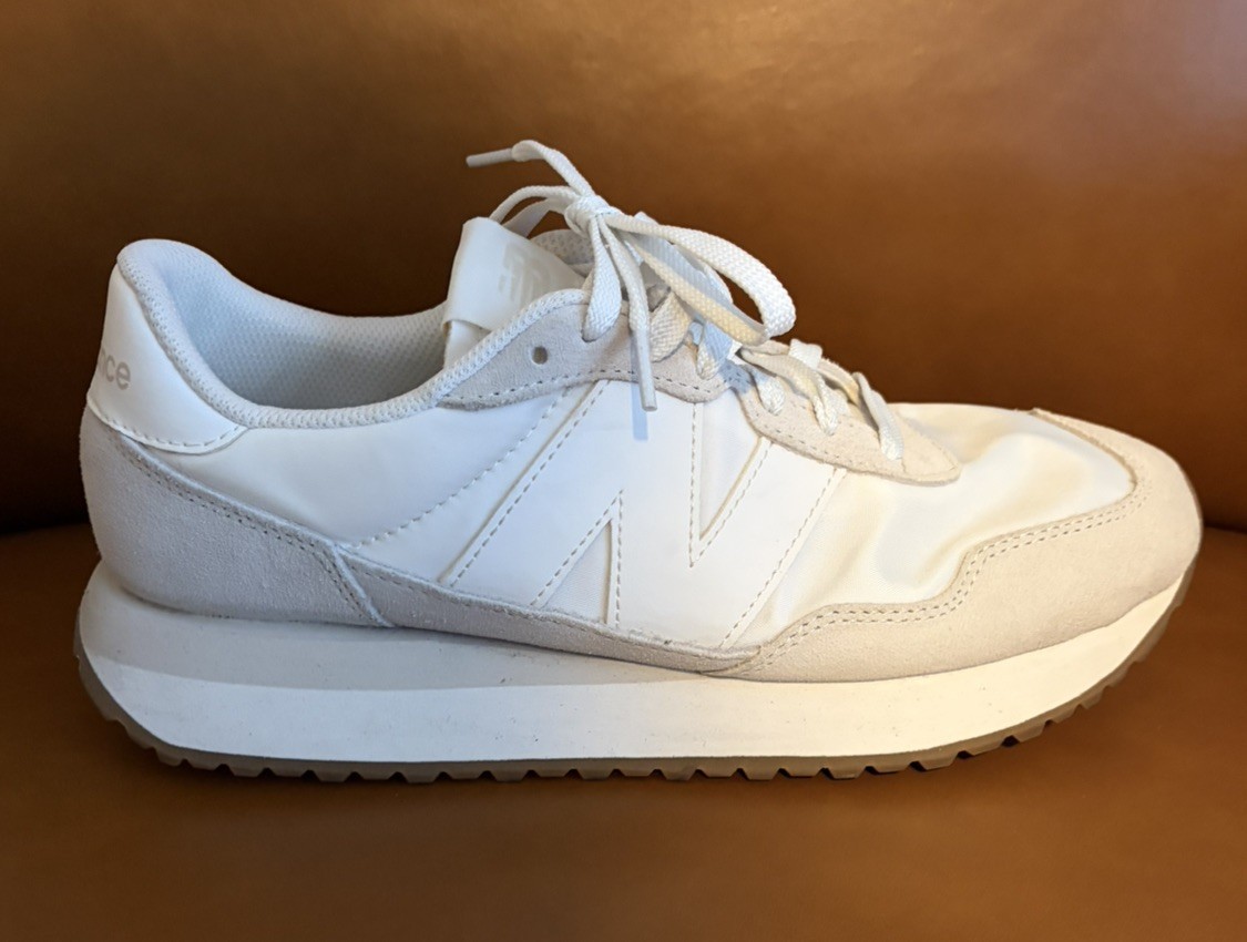 New Balance 237 Womens Size 10 Gray White Athletic Running Walking Shoes