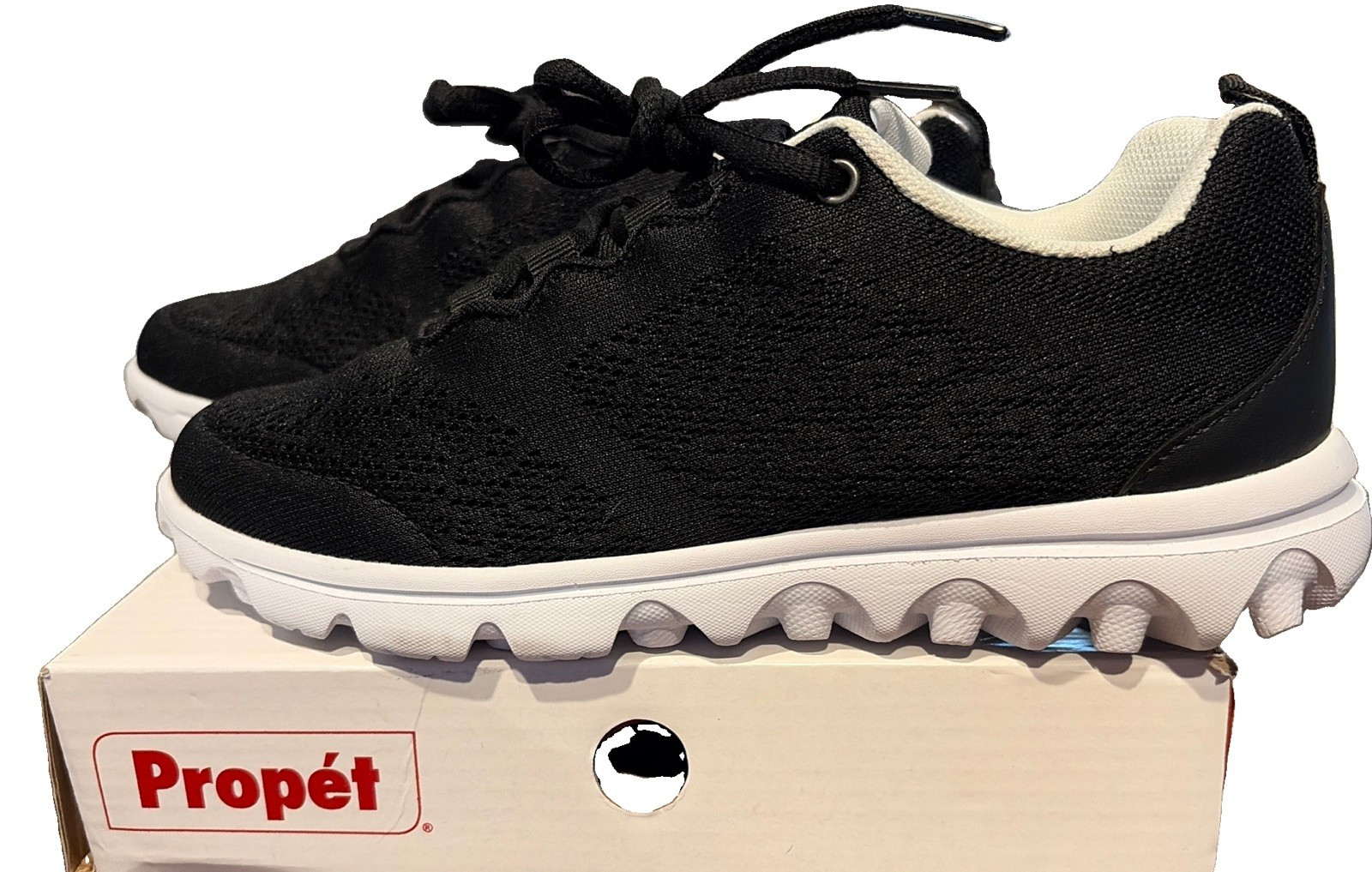 Propet Women’s TravelActiv Walking Tennis Sneaker W5102 Black NEW in BOX NIB 7