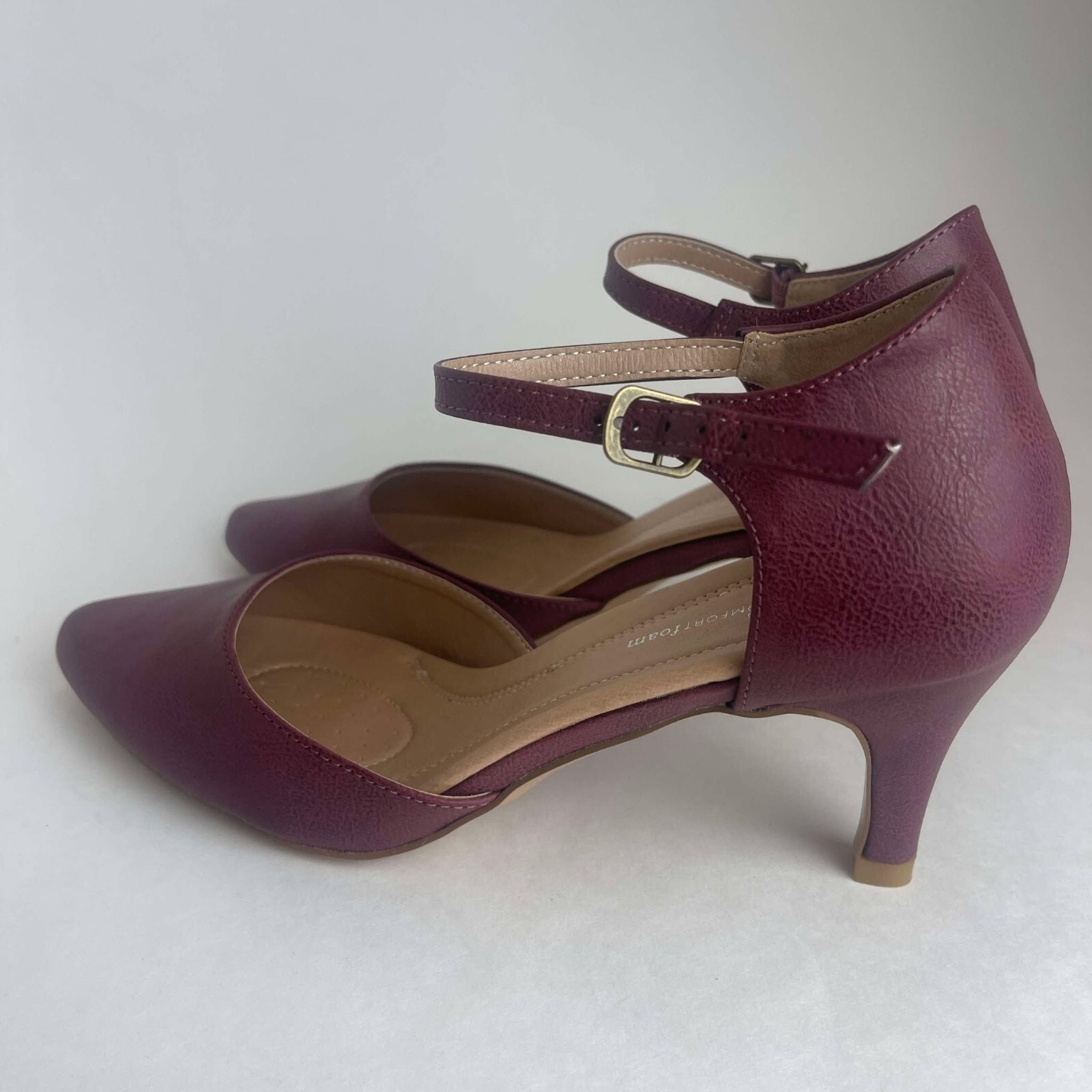 Journee Collection Womens Tru Comfort Foam Bettie Pump Wine Size 10 New No Box