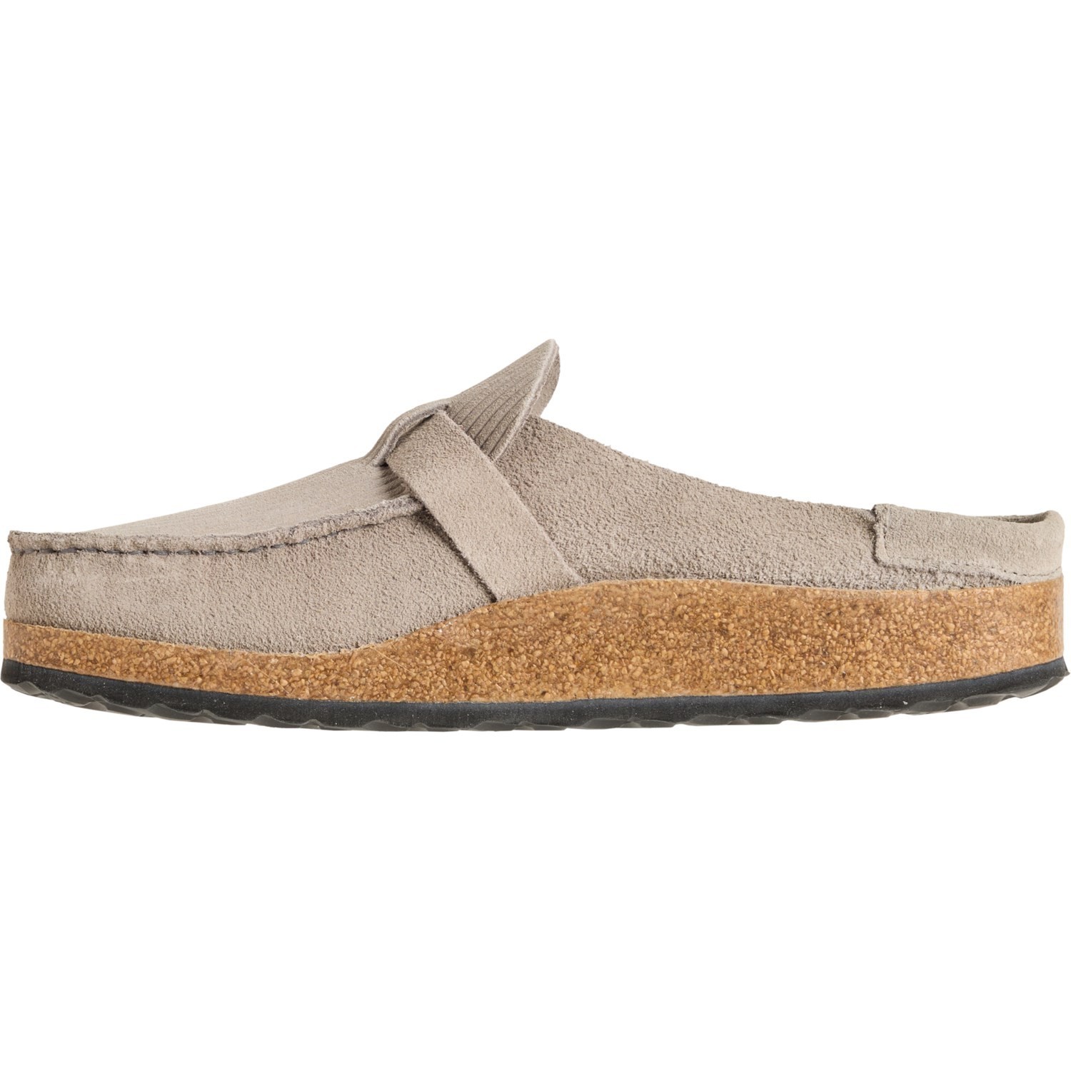 Birkenstock Buckley Corduroy Clogs – Suede in Stone Coin – New