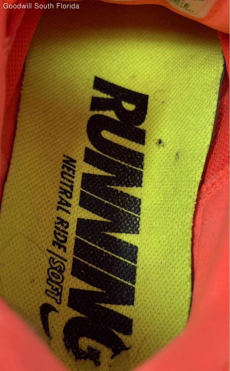 Nike Womens Lunartempo 2 818098-800 Orange Lace-Up Sneaker Shoes Size 8.5