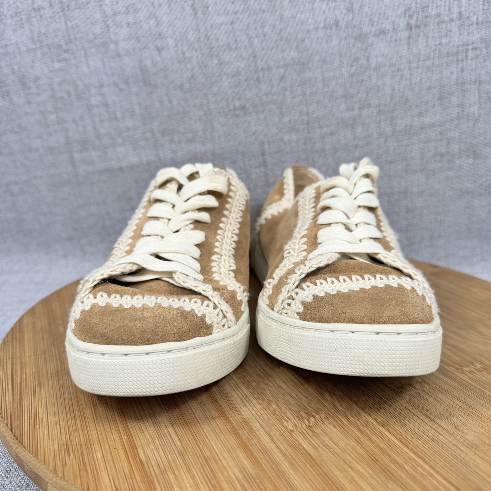 Frye Ivy Crochet Low Sneakers Shoes Womens 7 M Lace Up Fashion Casual Comfort