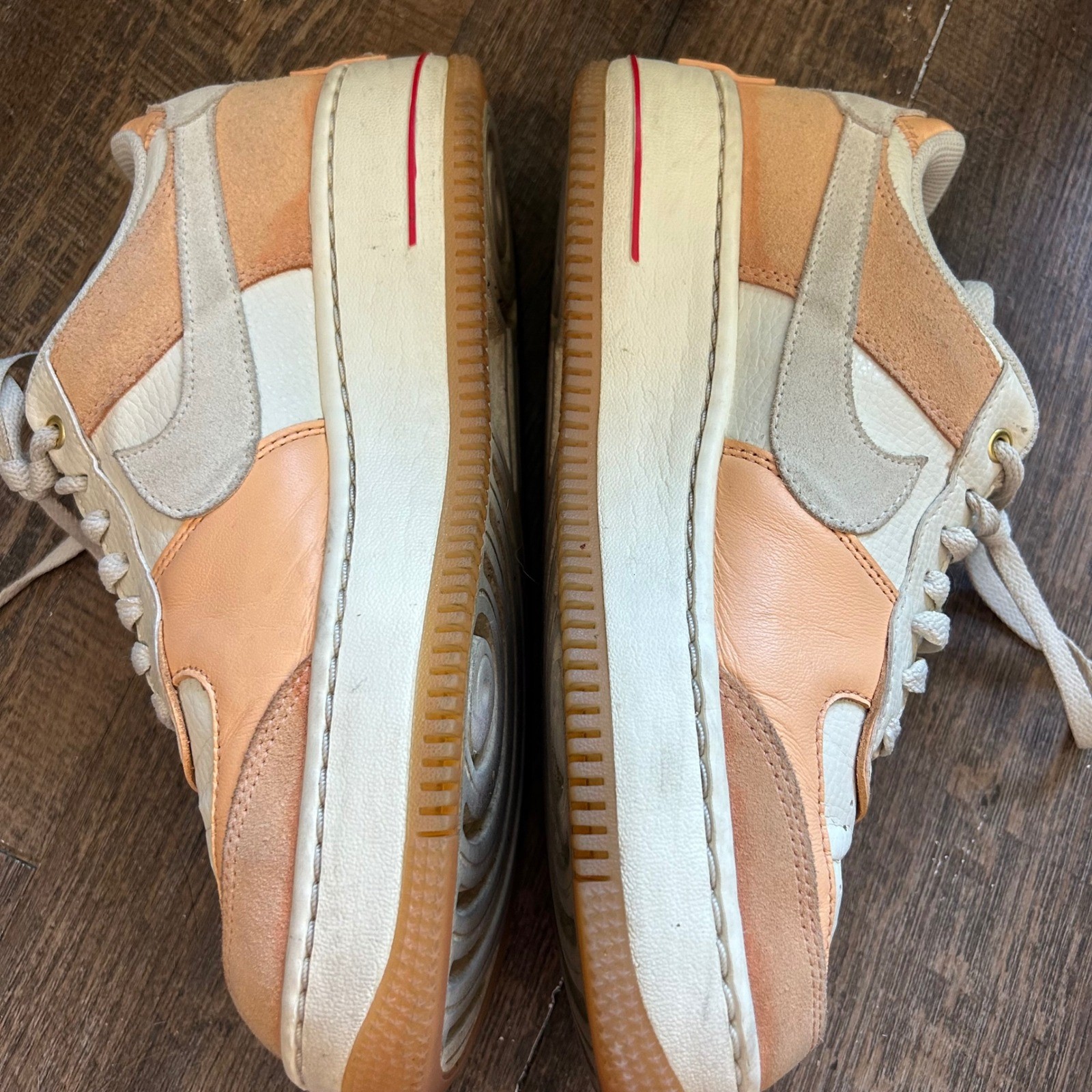 Nike Air Force 1 Shadow Sisterhood Cashmere Orange Sneakers Womens 8.5
