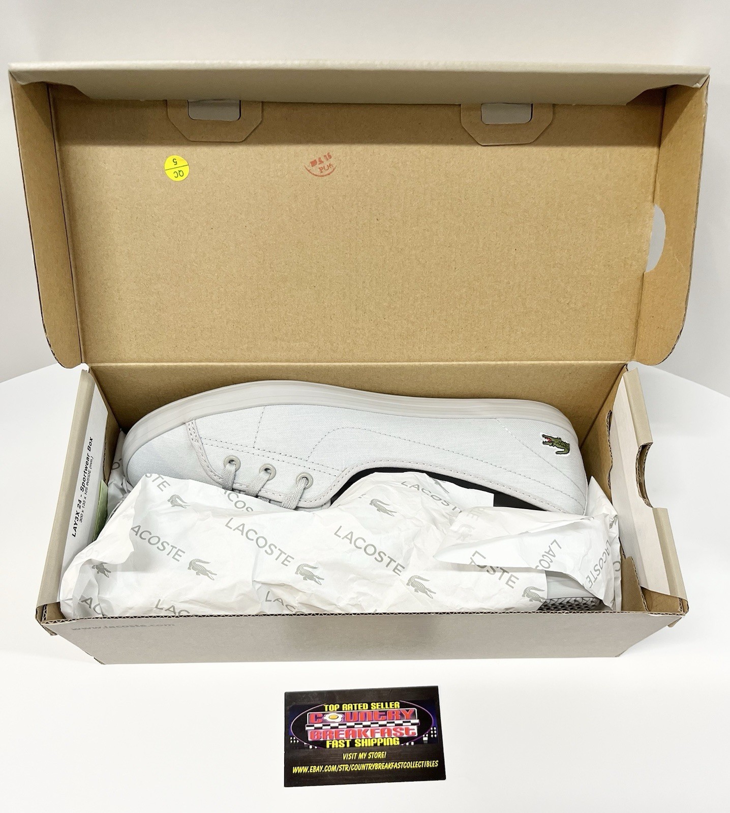 Lacoste Ziane Chunky 319 Canvas Trainers Sneakers Shoes Women’s 9 – Brand New!