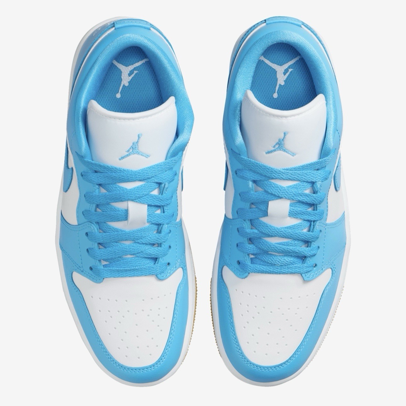 Air Jordan 1 Low Women’s Size 9.5 White/Dk Powder Blue DC0774-104 NBY
