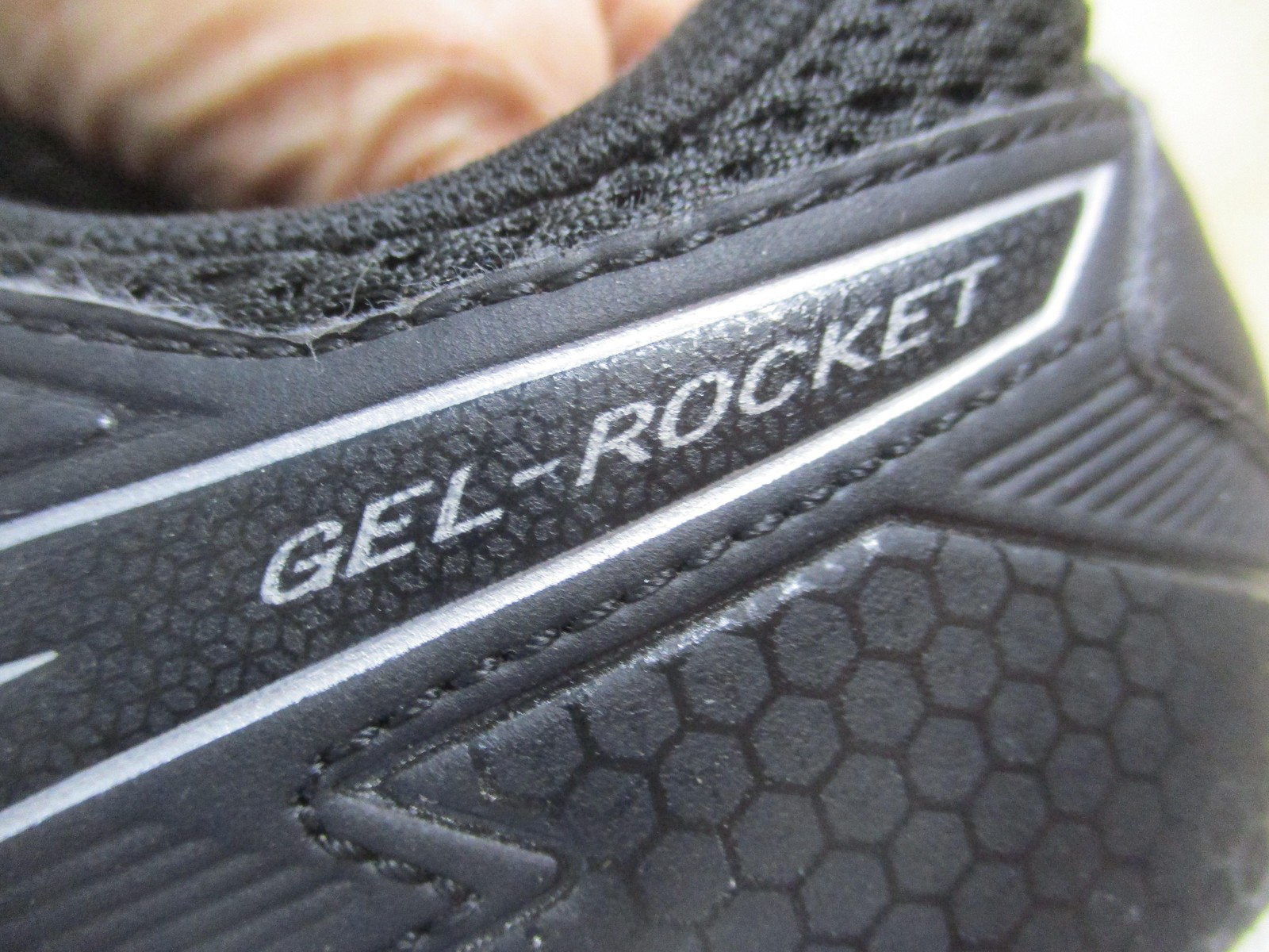 ASICS Gel-Rocket B756Y Women’s Black Athletic Running Shoes 8.5