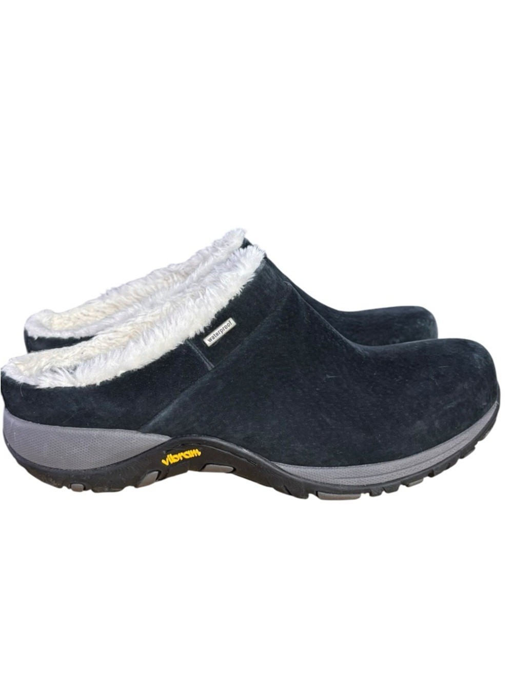 Dansko Parson Waterproof Shearling Black Suede Clogs – Women’s Sz EU 39 (US 9)