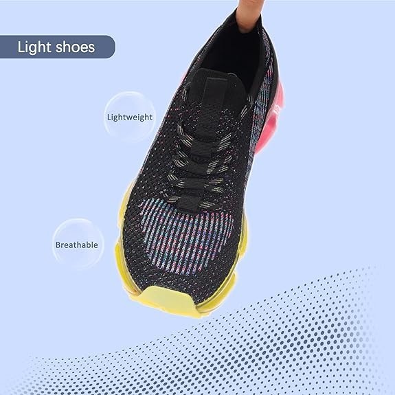 LUCKY STEP Women Air Cushion Fashion Sneakers Breathable Casual Comfortable