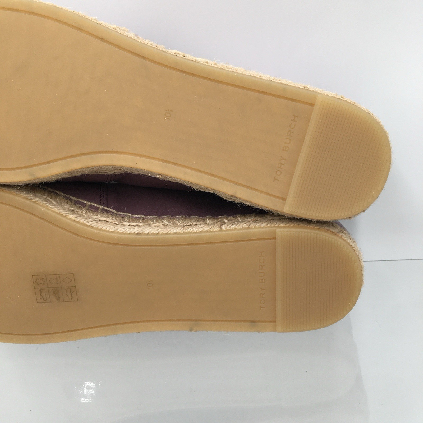 TORY BURCH – ELEANOR – Cipria- Goat Leather Women’s Espadrille Size 10.5 M