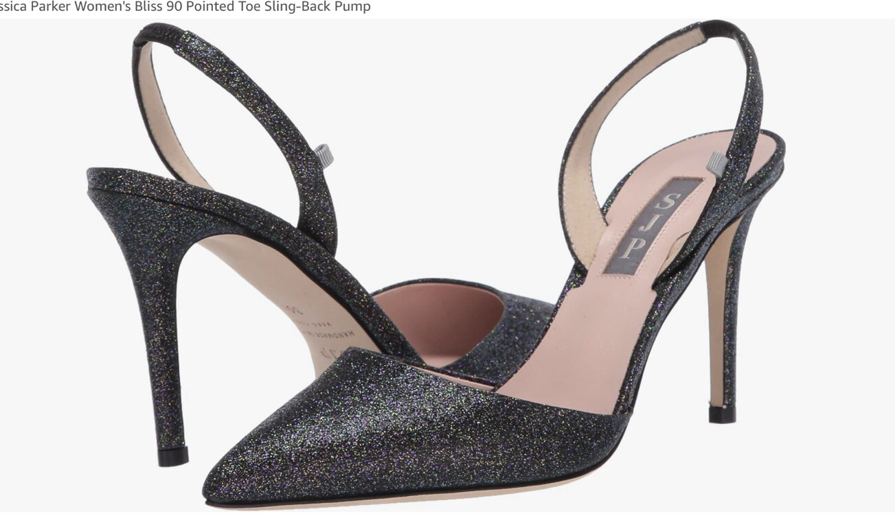 SJP by Sarah Jessica Parker Women’s Bliss 90 Pointed Toe Sling-Back heels 41