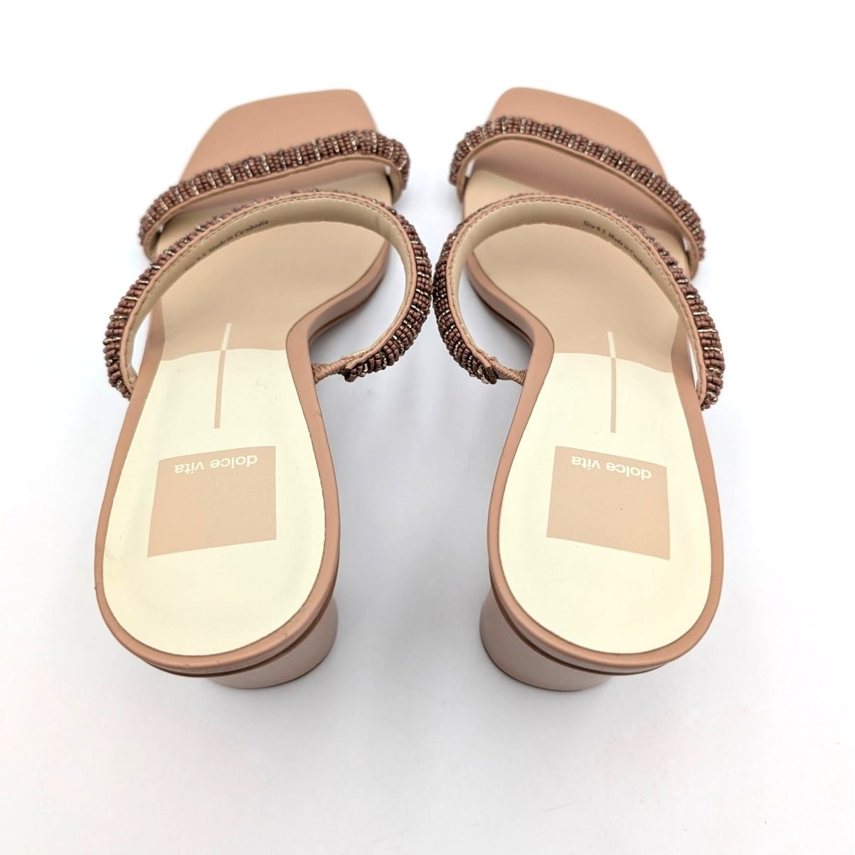 Dolce Vita Nolah Block Heel Sandals Women’s Café Multi Size US9.5 EU40.5