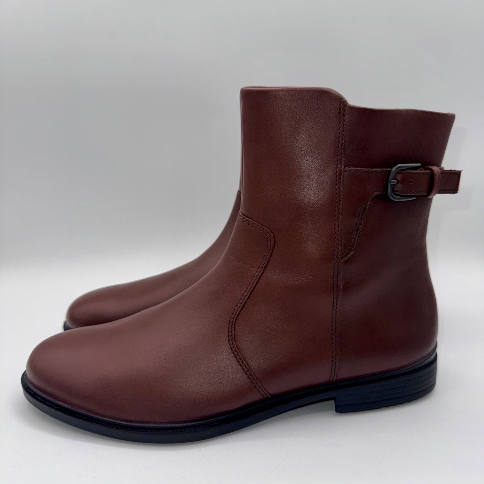 Ecco Touch 15 Buckle Hydromax Boots Women’s Size 9 EU 40 Brown Leather
