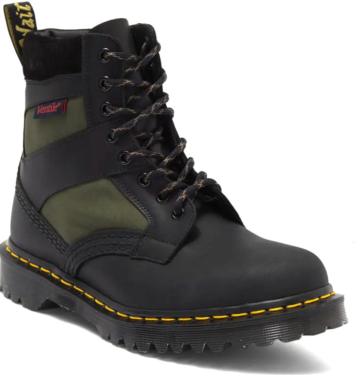 Dr. Martens Boots Womens 6 Leather Pascal 1460 Textile Padded Made in England