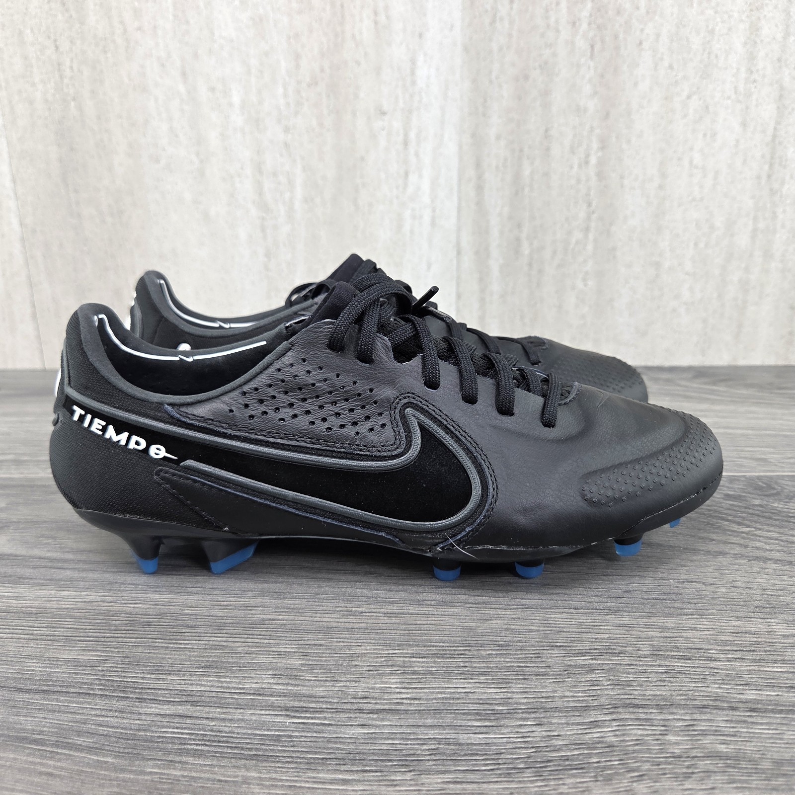 Nike Tiempo Legend 9 Elite FG Sz 6.5 Mens Sz 8 Womens Black Soccer Cleats