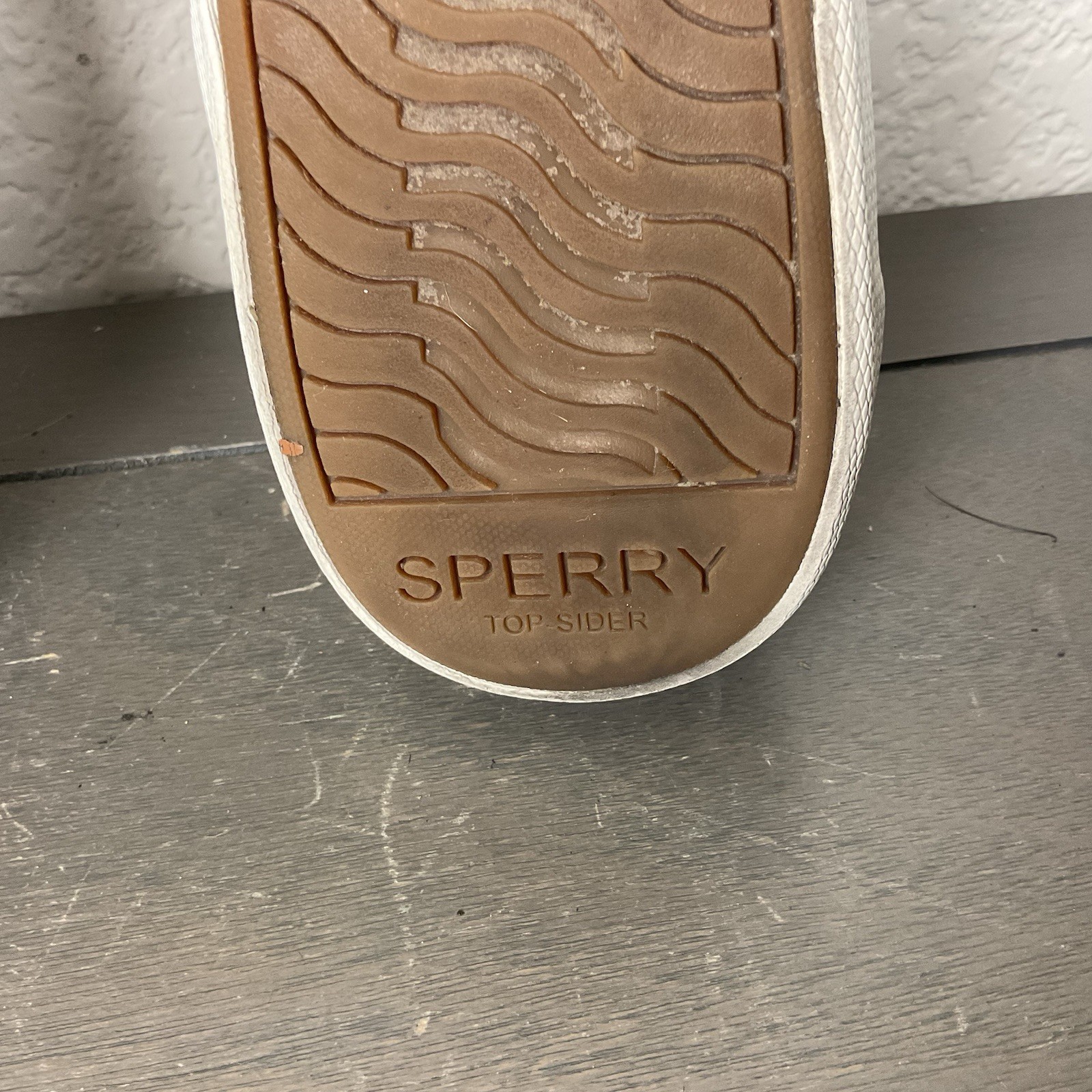 Sperry Women’s Gray Canvas Pier Wave LTT Low Top Sneakers/Shoes Sz 9.5 STS85103