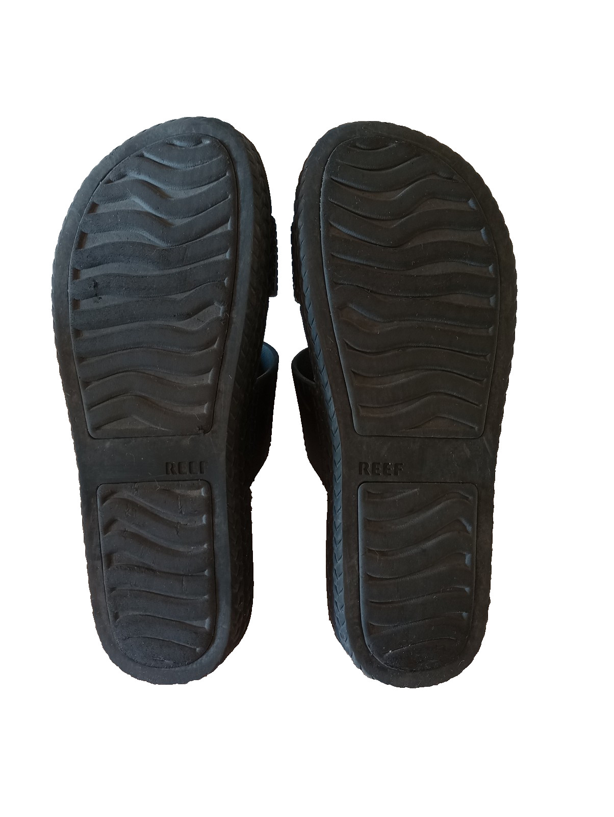 REEF Women’s Water Vista Black Slide Platform Slides Sandals Size 7 Beach Ocean