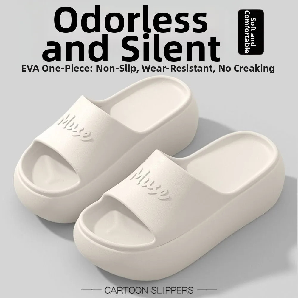 Non-slip Thick Sole Slippers Summer Style Comfort Home Slippers Height Increasin