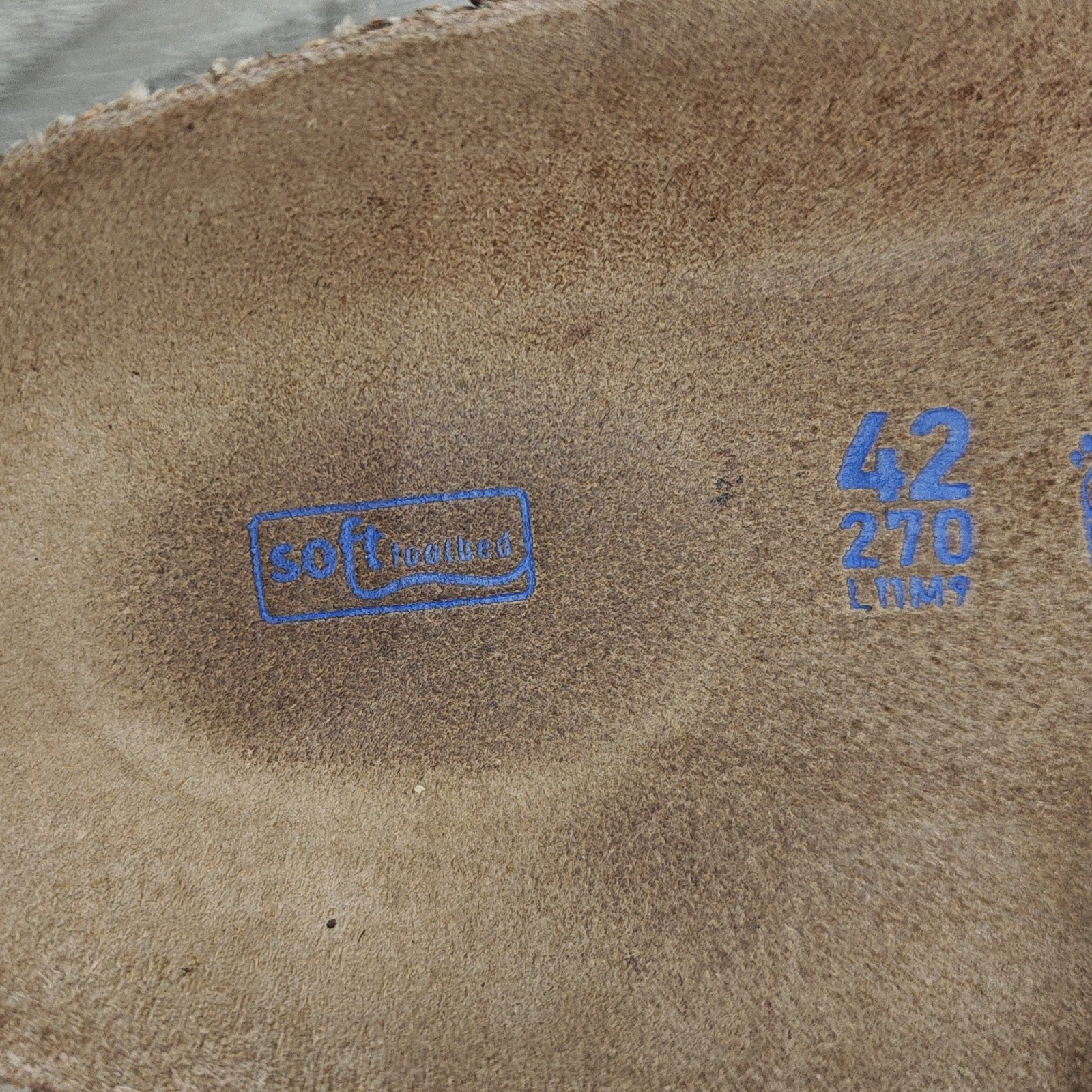 Birkenstock Boston Taupe Suede Clogs Men’s US 9 EU 42 Soft Footbed (AUTHENTIC)