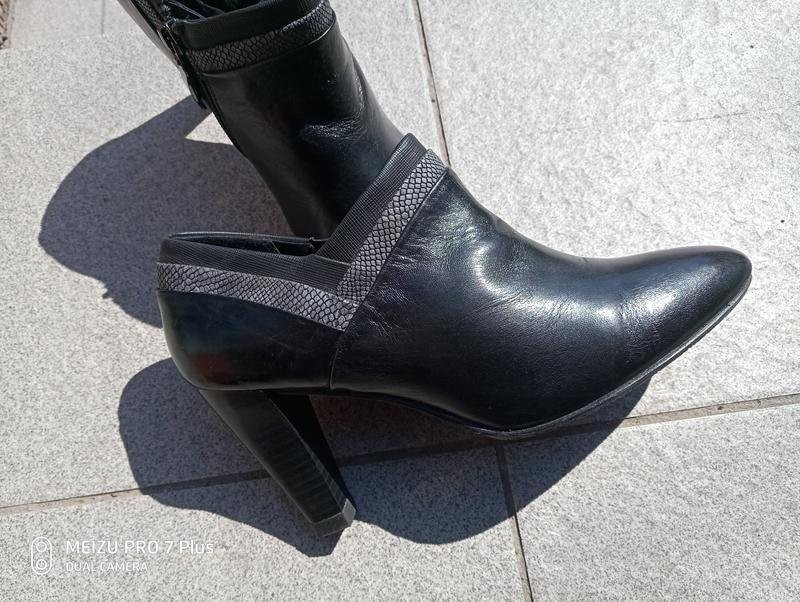 Women Gerry Weber Ankle Boots Black Leather 38 #80VX