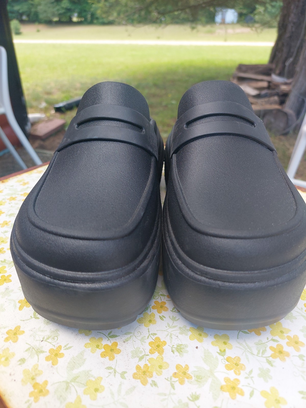Crocs Stomp Platform Penny Loafer Chunky Clog Shoe Men 6 Women 8 Retro Look