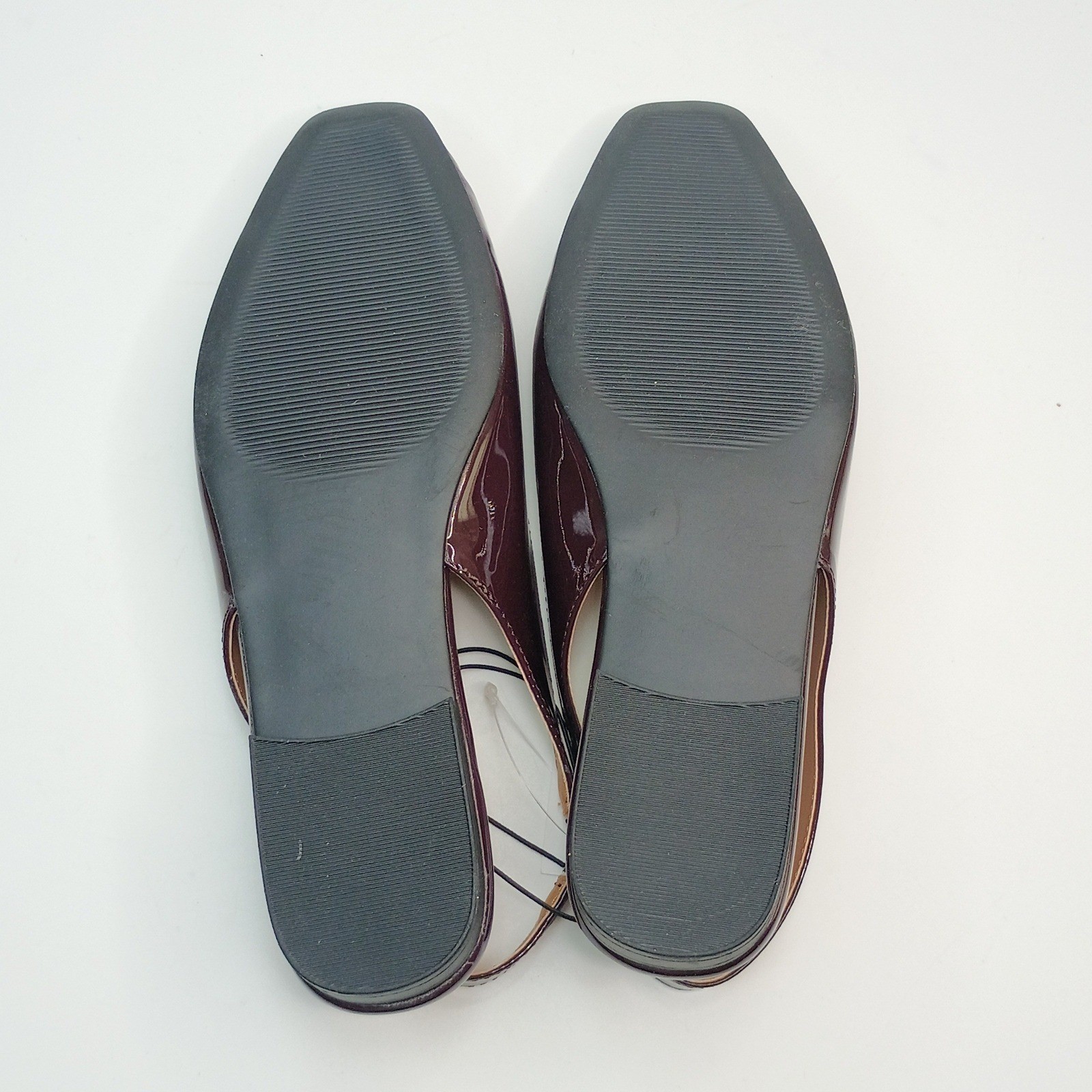Kensie Felice Slingback Flats Women Size 7 Red Patent Leather Look