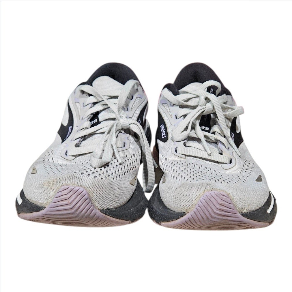 Brooks Adrenaline GTS 23 Womens Running Shoes Grey Lavender Stability Sneakers