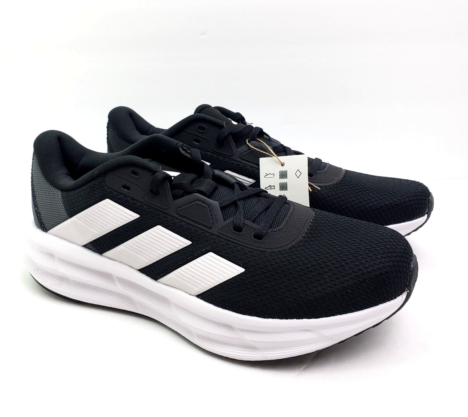 Adidas Galaxy 7 Womens Size 10 Black White Carbon Running Sneaker Shoes ID8765