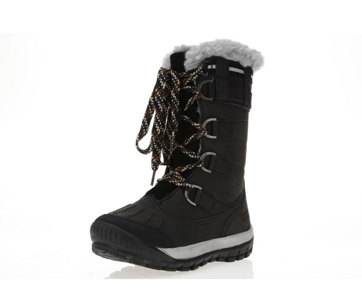 NEW Bearpaw Desdemona Leather / Synthetic Winter Boots Black Women Size 6/37