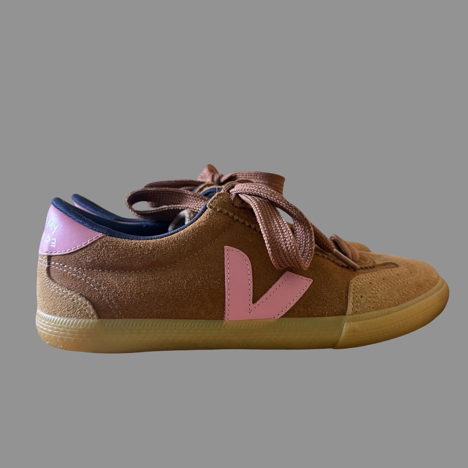 Veja X Making My Lemonade Brown Suede Sneakers US8/EU39