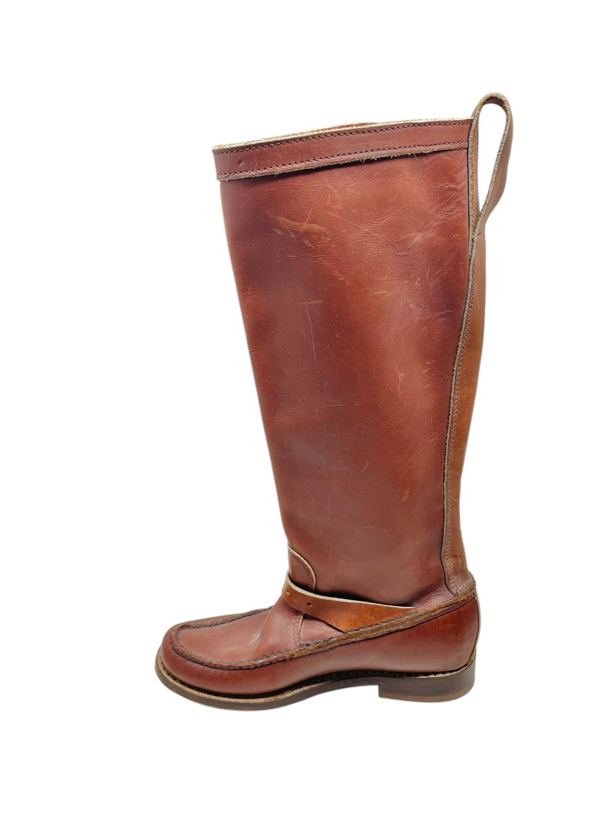 VTG Gokeys Botte Sauvage Tall Leather Boots Outdoor Hunting Riding Size 350
