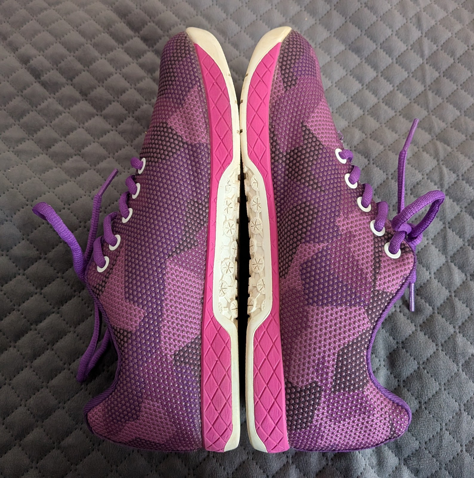 Nobull Unisex Trainers Workout Shoes Camo Purple Women 8.5 Men 7
