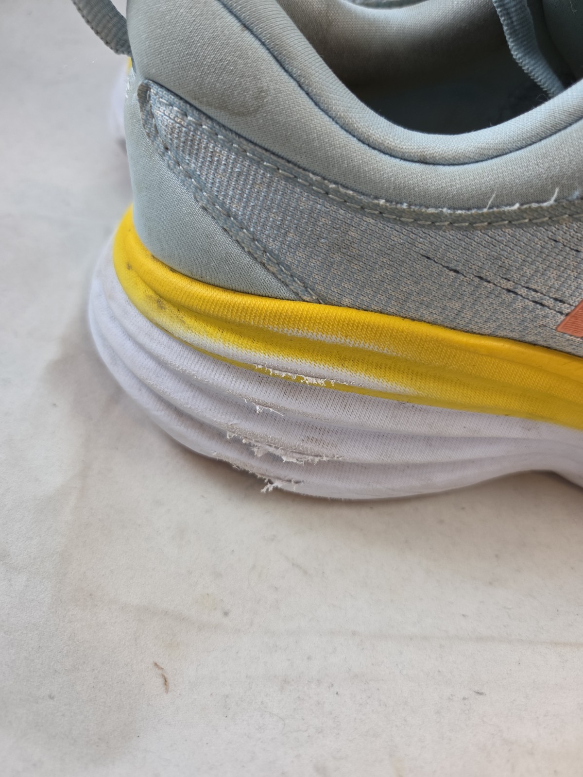 Hoka One One Bondi 8 Summer Song Blue Yellow Sneakers Women’s Size 10 B