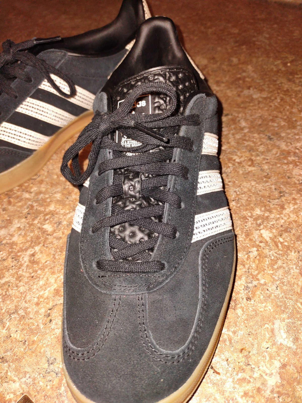 Adidas Originals Gazelle Indoor W Black Beige Gum Women Casual Shoes