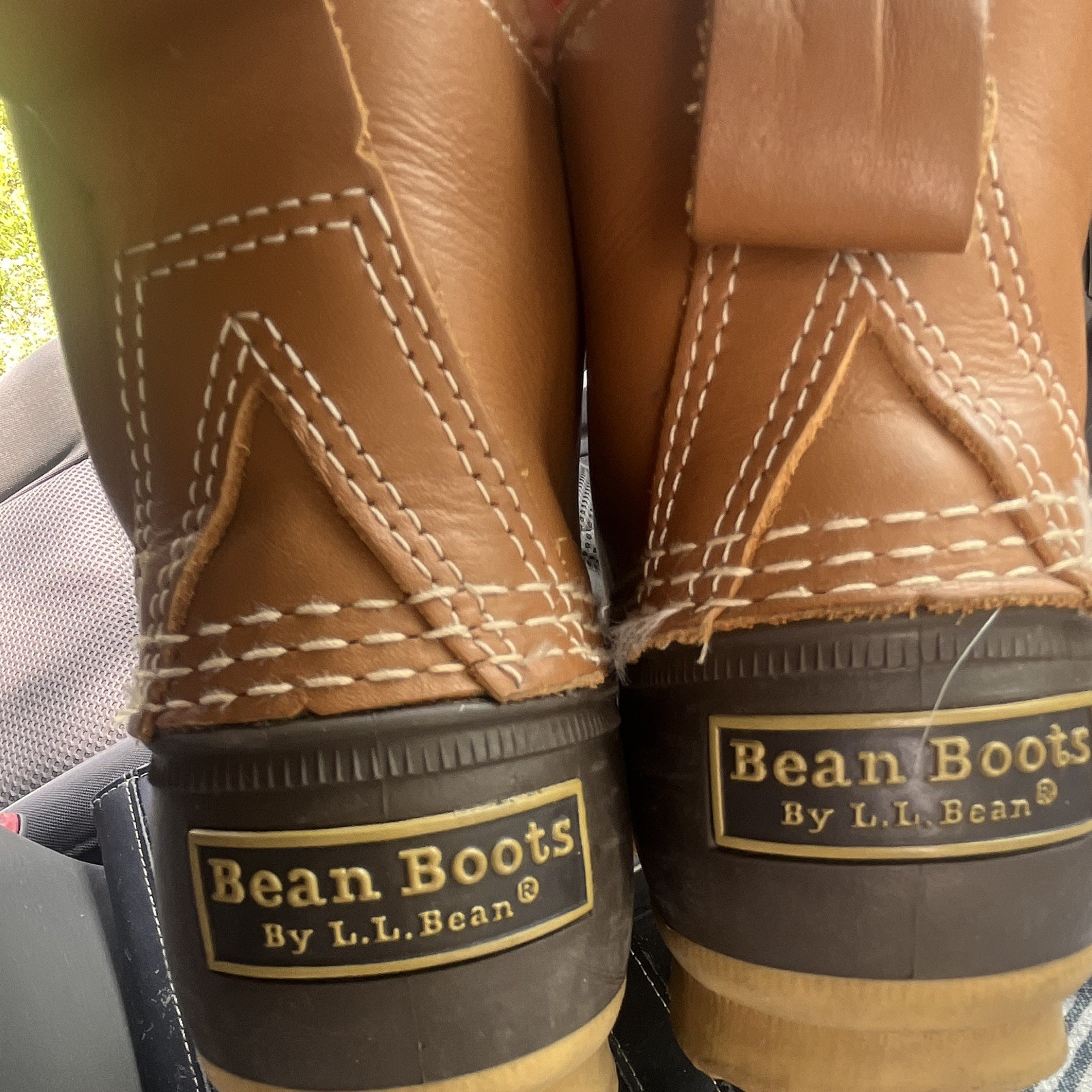 L.L. Bean Women’s Size 7M Waterproof Leather/Rubber Lace-Up Duck Boots Brown