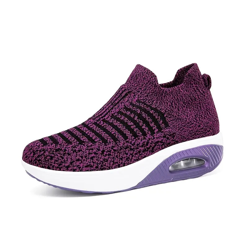 Women’s Breathable Lightweight Slip-On Sneakers with Air-Cushioned Comfort 6.5