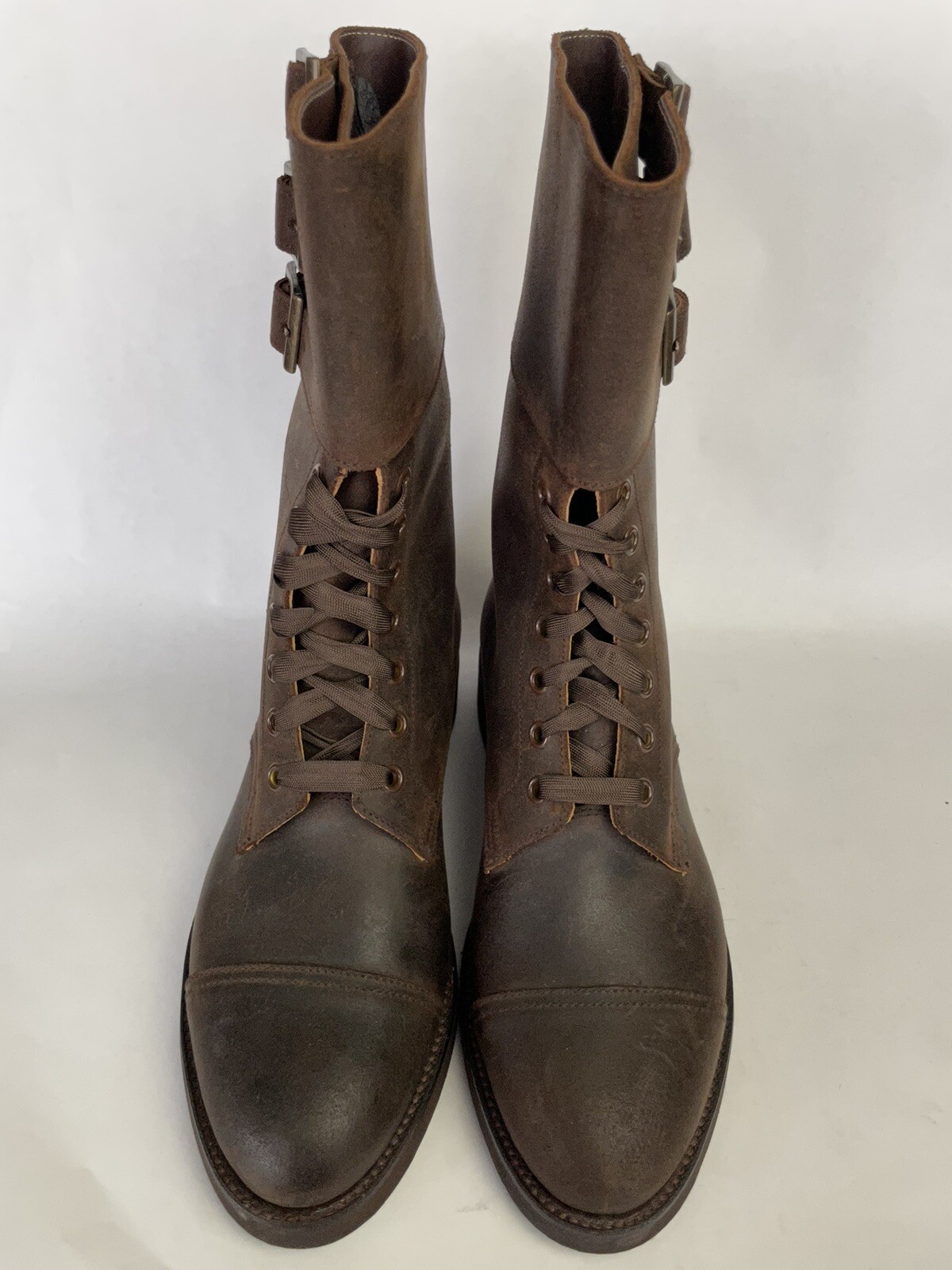 Crockett & Jones Ella Dark Brown Rough Out Suede Newflex Sole Size 80 C US 8.5