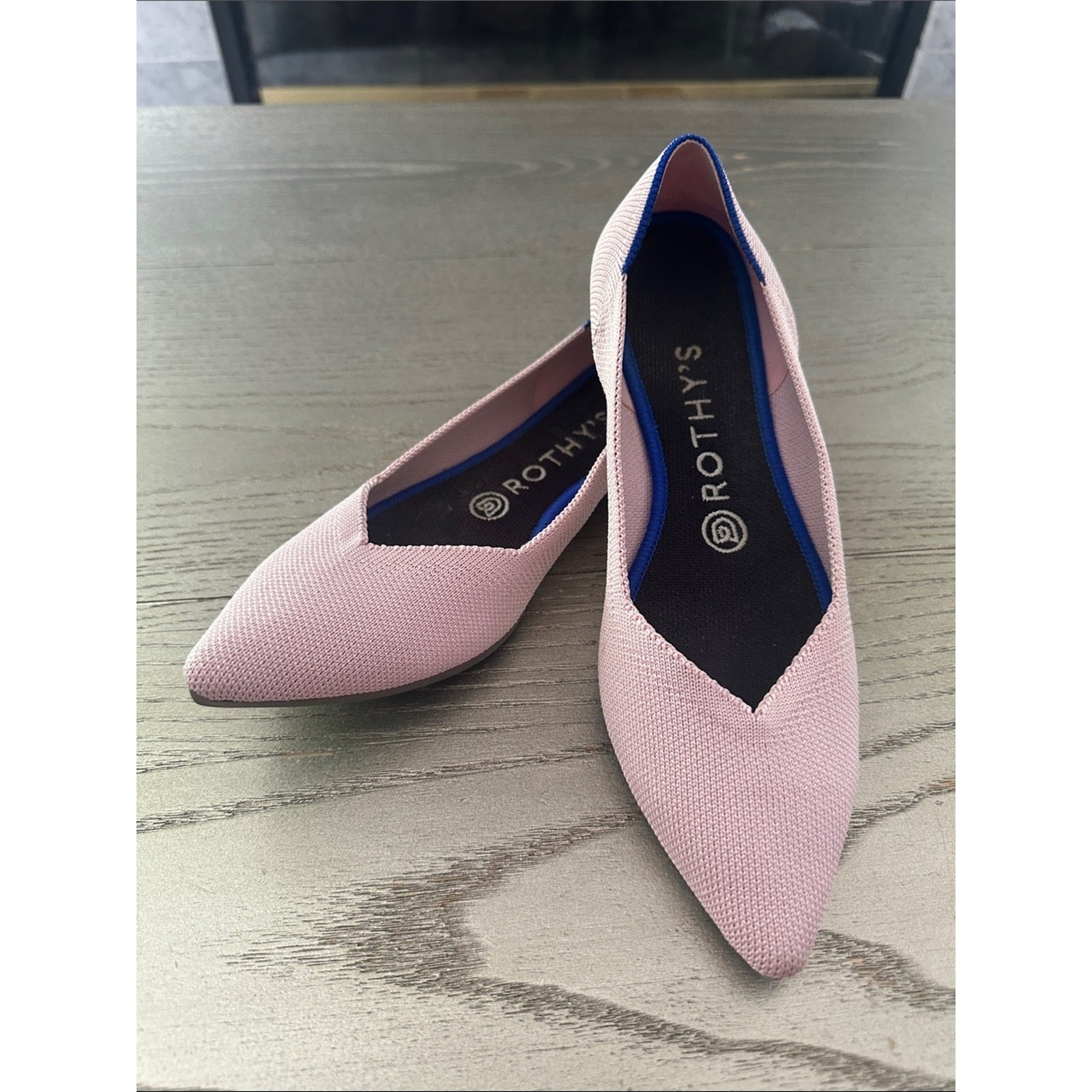 Rothy’s Petal Pink The Point Flats Shoes Women’s Size 8 RETIRED