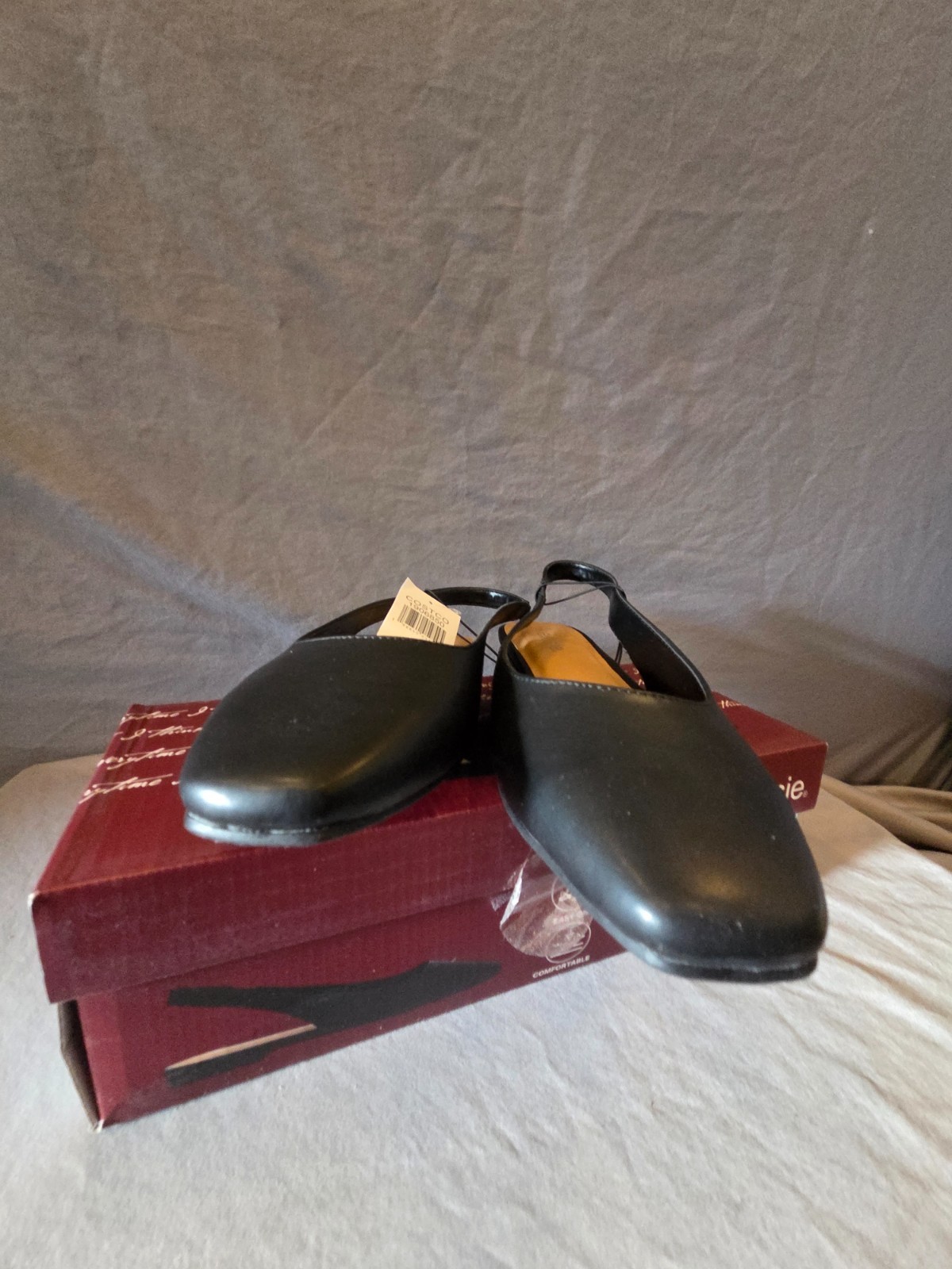 Kensie Felice Slingback Women’s Black Flats Casual Dress Shoes Size 9 w Box