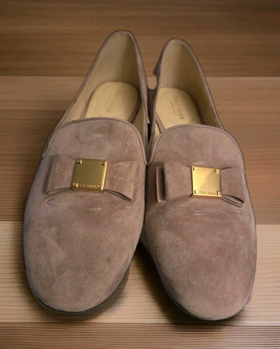 Estate Sale- Cole Haan Tali Bow Loafer Twilight Mauve Suede 11B Pre-owned w/box
