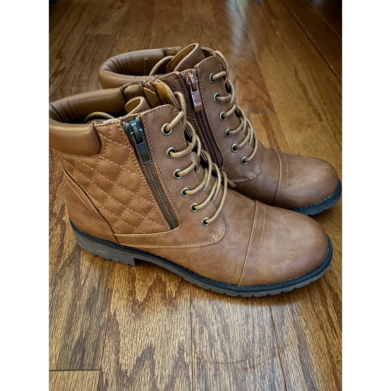Vepose Brown Ankle Boots Size 8.5, new with tag