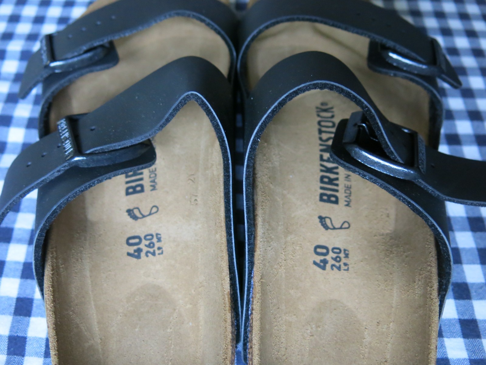 Birkenstock Arizona Birko-Flor® sandals black EU 40 US women 9-9.5 regular/wide